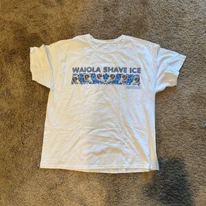 Waiola Shave Ice Men’s XL Hawaiian White Graphic T-Shirt